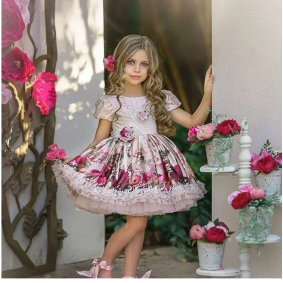 EUC DOLLCAKE MYSTERY STEALING KISSES VINTAGE LUXE DRESS SZ9 - Picture 2 of 4